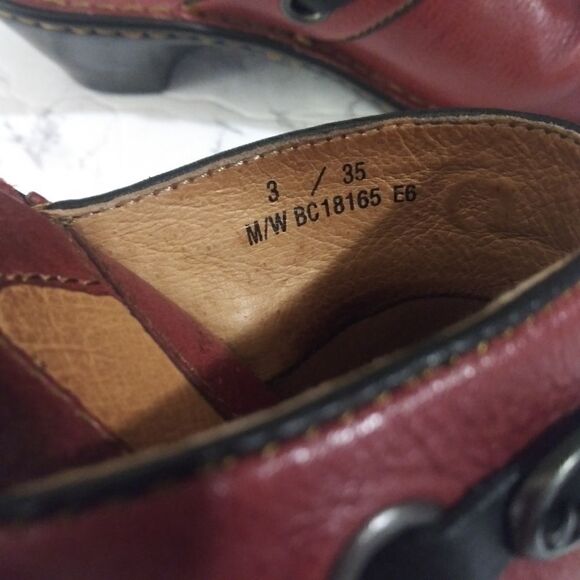 Born red leather clogs / mules - Picture 5 of 9